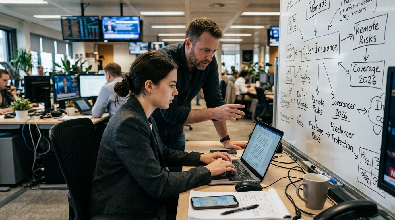 Illustration: Cyber Insurance for Digital Nomads and Remote Pros: A 2026 Guide